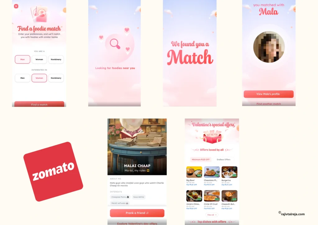 zomato valentine's day tinder prank (2024)
